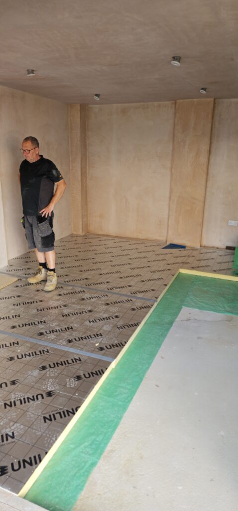 Insulated floor going down in a garage conversion