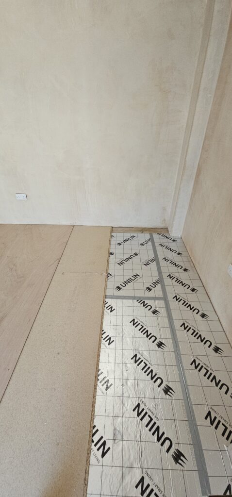 Insulated floor going down in a garage conversion