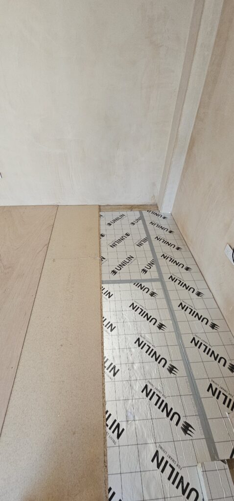 Insulated floor going down in a garage conversion