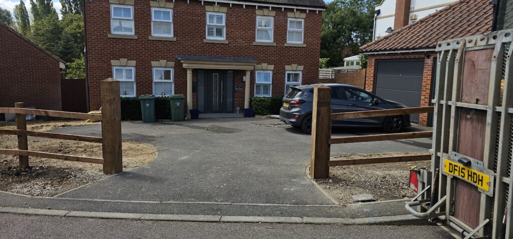 Front garden after a full makeover with new driveway